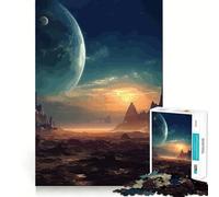 Puzzle de 1000 pièces Paysage Spatial pour Adultes, Jeu de réflexion, Passe-Temps la Maison, Bords Nets, Joli Cadeau (38x52cm)