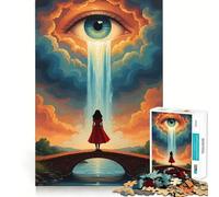 Puzzle de 1000 pièces Paysage surréaliste de Cascade 50x75cm pour Adolescents Jeu cognitif, Loisir Doux, Assemblage de Motifs, œuvre d'art
