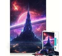 Puzzle de 1000 pièces Paysage Urbain Spatial pour Adultes et Adolescents, Jeu d'adresse apaisant et Amusant, Bords Nets, pour Les fêtes (38x26cm)