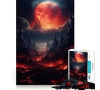 Puzzle de 1000 pièces Paysage volcanique pour Adolescents,Jeu de mémoire,Verrouillage sécurisé,sans pièces détachées,idéal pour Les Voyages (38x52cm)