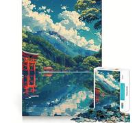 Puzzle de 1000 pièces Paysage Zen pour Adolescents Jeu de mémoire et de Concentration Qualité Professionnelle Activité de Groupe relaxante en intérieur (38x26cm)