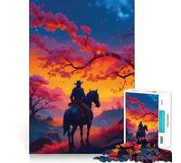 Puzzle de 1000 pièces Paysages de Coucher de Soleil pour Adultes, idéal pour soulager Le Stress et Les Petits tracas 38x26cm