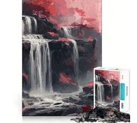 Puzzle de 1000 pièces Paysages de Ferme à l'aquarelle Jeu de réflexion Découpe de Haute précision Défi Amusant pour Passer Le Temps (38x26cm)