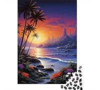 Puzzle de 1000 pièces - Paysages de plages Magnifiques - Jeu de Puzzle en Papier pour Adultes pour Noël et Les Anniversaires - 38 x 26 cm / 1000 pièces