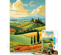 Puzzle de 1000 pièces Paysages d'Italie Pièces nettes et découpées Jeu de réflexion Moment de Calme et de Divertissement Décoration de Noël (38x26cm)