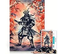Puzzle de 1000 pièces Peint sur Le thème des samouraïs, idéal pour Les Adolescents Jeu de logique et de Construction, Silencieux et Amusant, découpe Nette, Joli Cadeau (50x75cm)