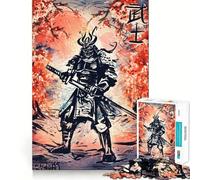 Puzzle de 1000 pièces Peint sur Le thème des samouraïs, idéal pour Les Adolescents Jeu de réflexion et de création Collective, aux découpes nettes et précises Pièce de Collection (38x52cm)