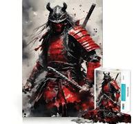 Puzzle de 1000 pièces Peinture de samouraï pour Adultes Un Cadeau créatif, idéal pour développer sa mémoire et apaiser Son Esprit (38x52cm)