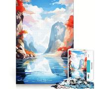 Puzzle de 1000 pièces Peinture rupestre à la flûte de Roseau pour Adolescents, idéal pour stimuler la mémoire et Passer Un Moment de sérénité (38x52cm) Cadeau d'anniversaire de qualité supérieure