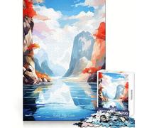 Puzzle de 1000 pièces Peinture rupestre à la flûte de Roseau pour Adolescents, idéal pour stimuler la mémoire et Passer Un Moment de sérénité (38x52cm) Cadeau d'anniversaire de qualité supérieure