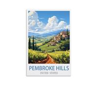 Puzzle de 1000 pièces, Pembroke Hills Jigsaws, Puzzle de 1000 pièces pour Adolescents et Enfants, Jeu de réflexion, 26 x 38 cm