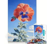 Puzzle de 1000 pièces Pensée en Fleurs,découpe précise,Jeu de réflexion,Cadeau Facile,Cadeau d'anniversaire Amusant (50x75cm)