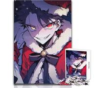 Puzzle de 1000 pièces « Père Noël Effrayant » Style Anime pour Adolescents:Un Jeu Amusant et Stimulant pour Apprendre et se concentrer Idéal comme Cadeau de Noël Original et attentionné 50x75cm