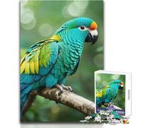 Puzzle de 1000 pièces Perroquet Turquoise - Un Moyen Relaxant d'occuper Son Temps Libre - Découpe précise et régulière - Dimensions 50x75cm