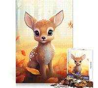 Puzzle de 1000 pièces Petit Bambi pour Adultes, Puzzle de mémoire à Monter Lentement, Image à Assembler, Cadeau créatif 38x26cm