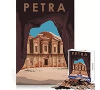 Puzzle de 1000 pièces Petra Jordan Design Poster pour Adolescents Améliore la mémoire, se détend, Bords précis, Cadeau créatif (38x26cm)