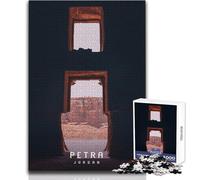 Puzzle de 1000 pièces Petra, la cité Perdue, pour adolescentsJeu éducatif, pour Les Femmes et Les anniversairesDimensions 50x75cm.