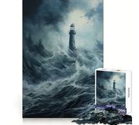 Puzzle de 1000 pièces Phare de la Brise Marine pour Adolescents Jeu de logique Solide, Divertissement paisible, découpe de précision, Cadeau Exceptionnel (38x26cm)