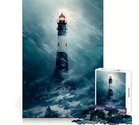 Puzzle de 1000 pièces Phare l'œil Rouge pour Adolescents, Jeu de Puzzle Stimulant la réflexion, Jeu de Groupe, Art Assembler, Cadeau Classique (50x75cm)