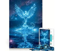 Puzzle de 1000 pièces Phénix céleste renaissant des eaux Découpe précise Jeu de logique Artistique Loisirs et Divertissement Décoration Murale de Noël (50x75cm)