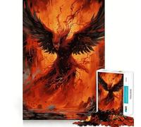 Puzzle de 1000 pièces Phénix sortant des Flammes pour Adolescents, Jeu de logique, Jeu de Groupe, découpe de précision, Cadeau attentionné (50x75cm)