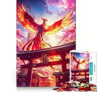 Puzzle de 1000 pièces Phoenix Torii Pathway Japa pour Adolescents, Jeu intellectuel, Moments en Famille, découpe de qualité, Cadeau Unique (50x75cm)