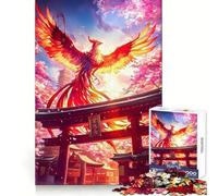 Puzzle de 1000 pièces Phoenix Torii Pathway Japa pour Adolescents, Jeu intellectuel, Moments en Famille, découpe de qualité, Cadeau Unique (50x75cm)