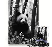 Puzzle de 1000 pièces Photographie de bébé Panda pour Adolescents stimule la réflexion, apaise et distrait, découpe Nette, (38x52cm)
