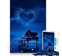 Puzzle de 1000 pièces Piano Coloré pour Adolescents Améliore la Mémoire Loisirs Faciles Découpe Ferme Décoration Murale (38x52cm)