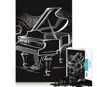 Puzzle de 1000 pièces Piano Coloré pour Adolescents, Jeu de réflexion et de Calme, Cadeau de Noël de qualité (38x26cm)