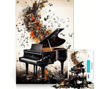 Puzzle de 1000 pièces Piano Coloré pour Adolescents, Jeu Stimulant l'esprit, Loisir Calme, découpe précise, Cadeau saisonnier (50x75cm)
