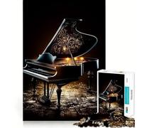 Puzzle de 1000 pièces Piano Coloré pour Adultes et Adolescents Se Souvenir, Stimuler, Calmer, Évasion Découpe Lisse Cadeau touchant (50x75cm)