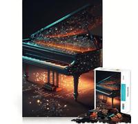 Puzzle de 1000 pièces Piano Coloré pour Adultes, Jeu de Réflexion, Cadeau de Précision et de Joie en Famille (38x26cm)