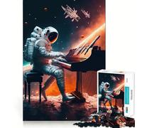 Puzzle de 1000 pièces Piano dans l'espace pour Adolescents, Jeu intellectuel, Moments en Famille, découpe de qualité, Cadeau Unique (38x26cm)