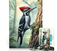 Puzzle de 1000 pièces Pic-Vert sur Un Arbre,Jeu de réflexion et de précision,découpe de Haute qualité,Passe-Temps Fascinant pour Les Moments de détente (38x26cm)