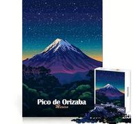 Puzzle de 1000 pièces Pico de Orizaba Mountain pour Adolescents Jeu de réflexion et de Calme Qualité supérieure Cadeau de Noël (38x26cm)