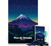 Puzzle de 1000 pièces Pico de Orizaba Mountain pour Adolescents Jeu de réflexion et de Calme Qualité supérieure Cadeau de Noël (38x26cm)