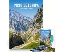 Puzzle de 1000 pièces Picos De Europa NTL Park,découpe précise,Jeu Intelligent et Relaxant,décoration de Noël (38x26cm)