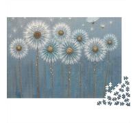 Puzzle de 1000 pièces « Pinceau » (Pinceau Abstrait de Marguerite) pour Adultes - Jeu éducatif - Décoration intérieure - Défi - Niveau élevé - Cadeau d'anniversaire pour Homme et Femme - 70 x 50 cm