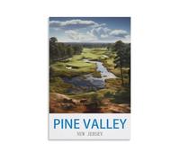 Puzzle de 1000 pièces - Pine Valley, New Jersey - Golf - Jeu de Puzzle de 1000 pièces pour Adultes, Enfants et Adolescents - Grandes familles - 38 x 26 cm