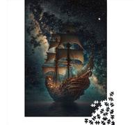 Puzzle de 1000 pièces Pirates dans l'espace pour adultes et adolescents Jeux éducatifs pour la maison Jouets DIY Cadeaux de Noël 1000 pièces (38x26 cm)