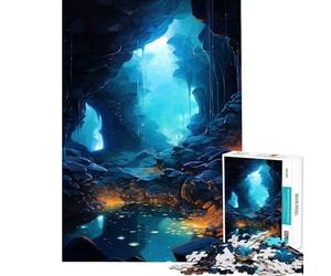 Puzzle de 1000 pièces Piscine cachée souterraine Jeu addictif pour cultiver la Patience se détendre développer l'analyse et la logique Cadeau Artistique (Dimensions 50x75cm)