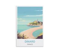 Puzzle de 1000 pièces, Plage de Dinard, France. Puzzle en Papier adapté aux Adultes, aux Enfants et aux familles. Jeu Anti-Stress. 38 x 26 cm.