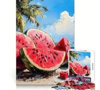 Puzzle de 1000 pièces Plage de pastèques pour Adolescents Un Passe-Temps agréable et Stimulant pour développer la réflexion et l’agilité mentale Assemblage sécurisé Cadeau de Noël idéal (50x75cm)