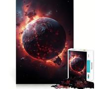 Puzzle de 1000 pièces Planète avec astéroïde pour Adolescents Un Jeu Stimulant et Calme, idéal pour Un Cadeau de Saison (38x26cm)