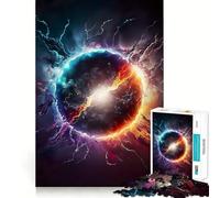 Puzzle de 1000 pièces Planète en Explosion pour Adultes Un Jeu de réflexion et d'adresse découpé au Laser pour Un Assemblage Parfait,Une activité enrichissante pour Les Jours de Pluie (38x52cm)