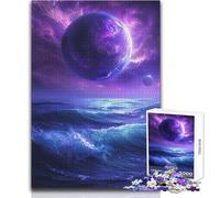 Puzzle de 1000 pièces Planète et Océan Violets pour Adolescents activité ludique et éducative, Cadeau Unique et Plein de tendresse Dimensions 38x26 cm