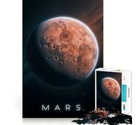 Puzzle de 1000 pièces Planète Mars dans l'espace pour Adolescents stimule la mémoire, Loisirs à la Maison, Assemblage d'images, Joli Cadeau (38x52cm)