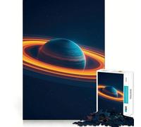 Puzzle de 1000 pièces Planète Saturne, coloré, pour Adultes renforce la mémoire, Passe d'agréables Moments, Bords Nets, Cadeau Exquis (50x75cm)