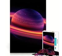 Puzzle de 1000 pièces Planète Saturne, coloré, pour Adultes renforce la mémoire, Passe d'agréables Moments, Bords Nets, Cadeau Exquis (50x75cm)